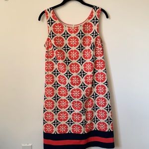 Boden sleeveless sheath dress.